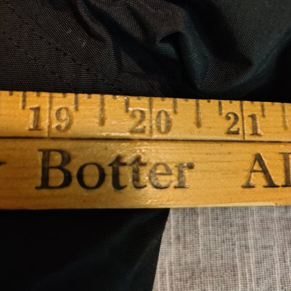 The North Face Down Jacket Womens Small Black Fur Hood Belted Winter Parka Coat - Picture 15 of 16